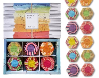 Extra Foaming Bath Bubble Bar, Variety pack of 12