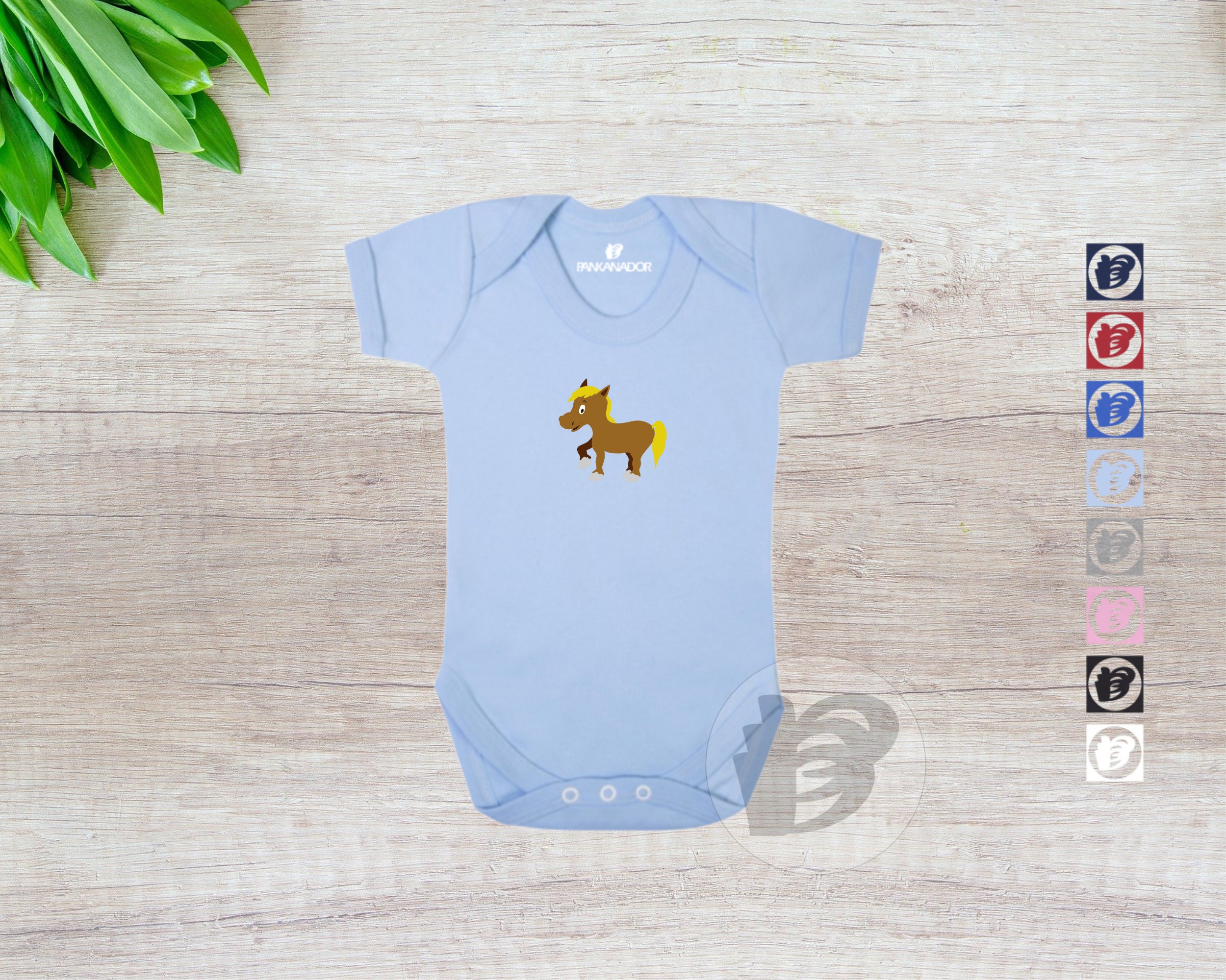 Horse Baby Shower Gift, Pregnancy Reveal Animal Unisex Babygrow ...