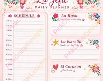 La Jefa-dagplanner | Mexicaans geïnspireerde productiviteit (pdf-download)