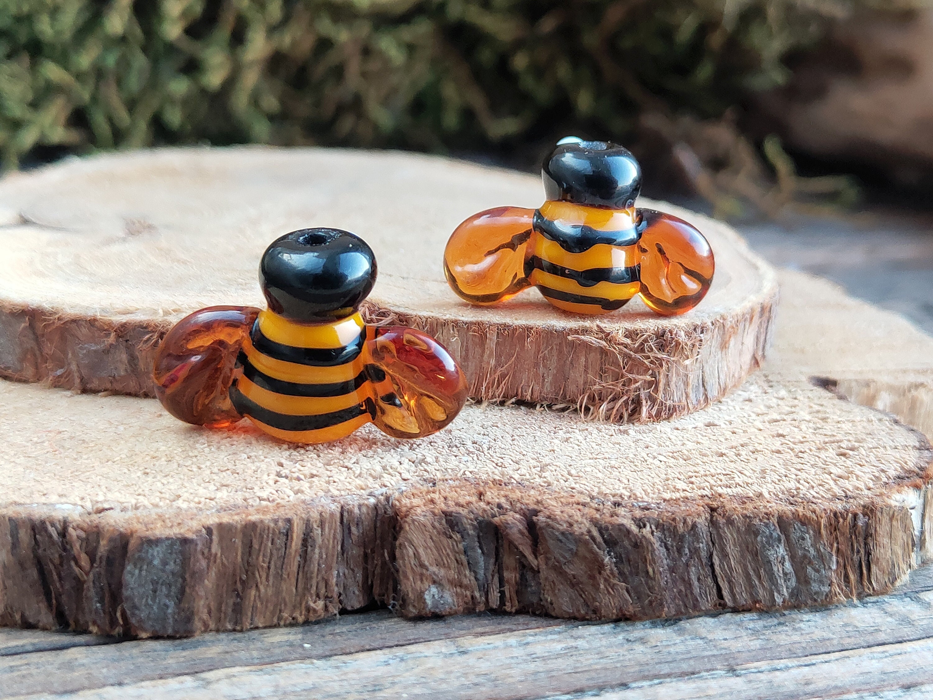 GLASS FIGURINES Queen Bee Figurine Miniature Bee Gifts Honey Etsy