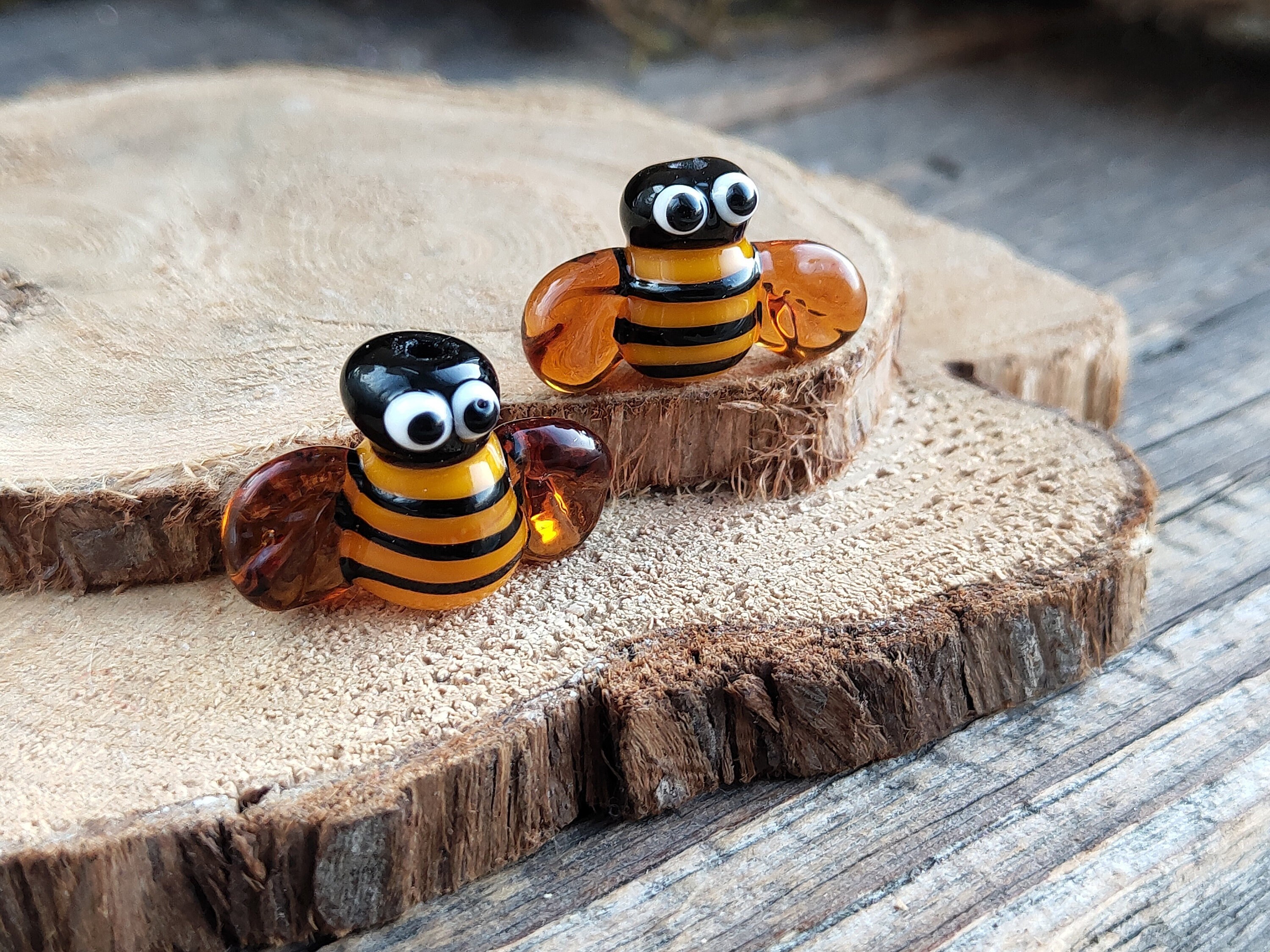 GLASS FIGURINES Queen Bee Figurine Miniature Bee Gifts Honey Etsy