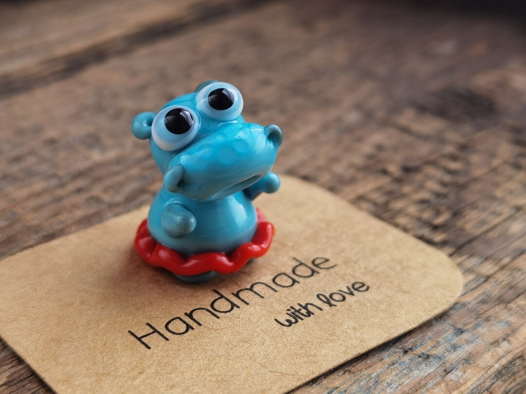 House Hippo Figurine Hippo Art Hippo Gifts Hippo Ornament Ballerina