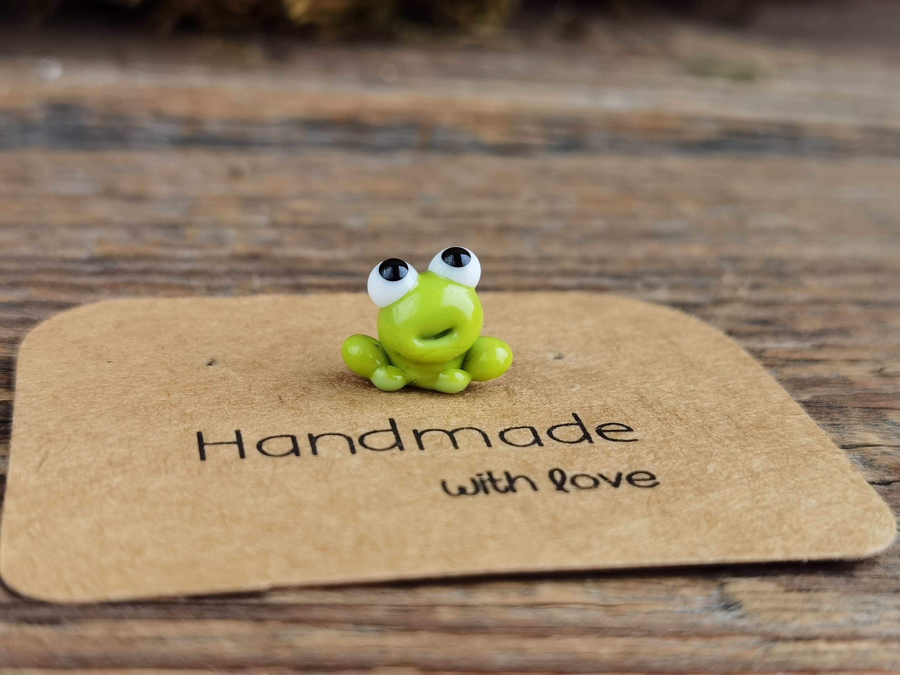 Frog Gifts Frog Figurine Tiny Frog Miniature Mini Glass Frog - Etsy UK