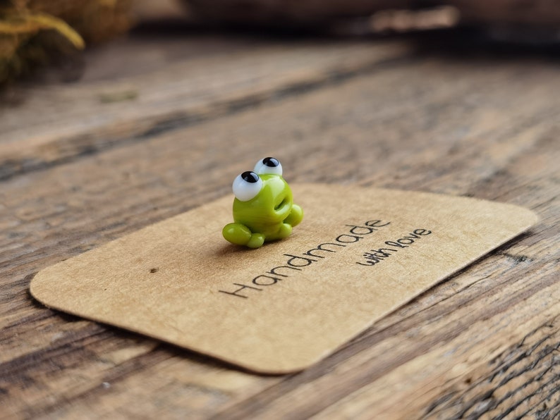 Frog Gifts Frog Figurine Tiny Frog Miniature Mini Glass Frog - Etsy