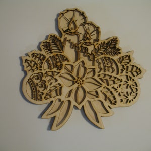 Christmas Candle Plaque
