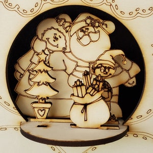 3D Santa Body Decoration - Etsy