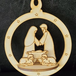 3D Holy Family Ornament