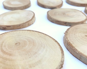 Dried IMPERFECT Unfinished Wood Slices for Crafts, Wood Slice, 3-5 Inch  Wide, Set of 10 