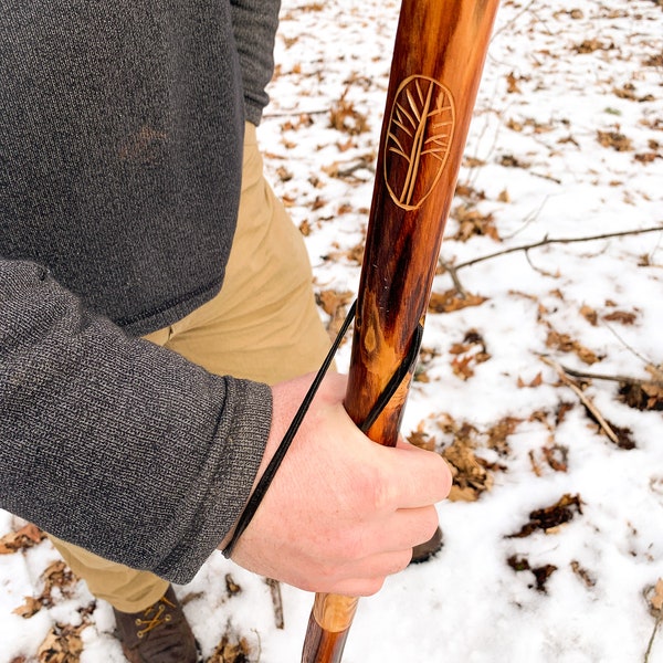 Wooden Walking Stick, Walking Cane, Collapsible