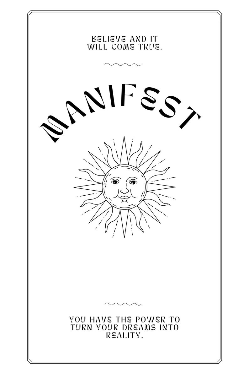 MANIFEST MANIFESTATION Journal Instant download Unleash Your Dreams: Manifestation Journal for Achieving Your Goals Manifest to grow image 2