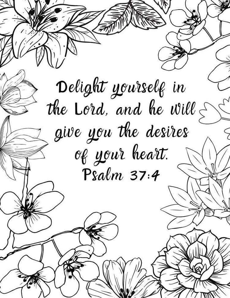 Bible Verse Coloring Page - Printable Digital Download, Bible Coloring ...