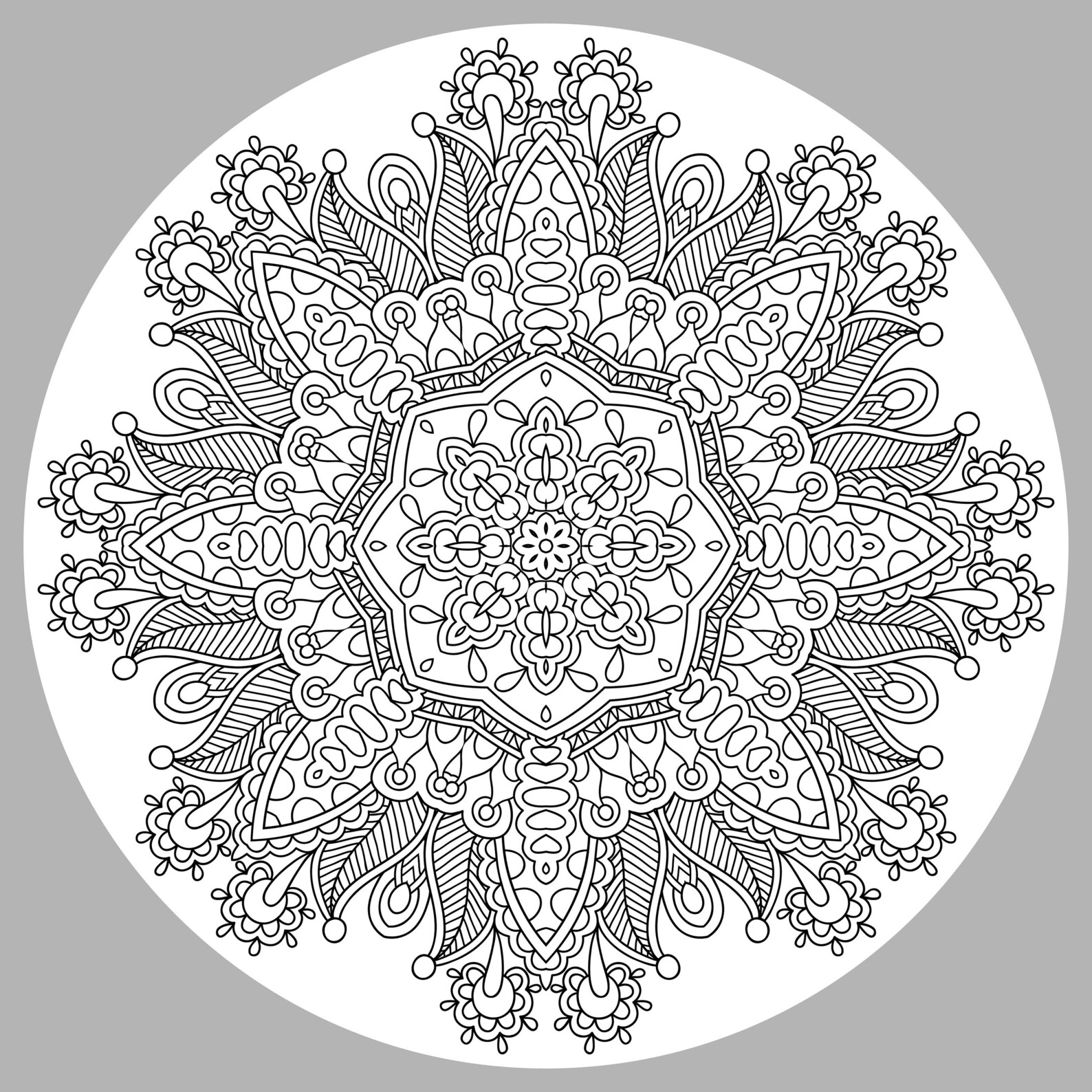 Mandala for Adults Coloring Pages for Adults Very Difficult instant