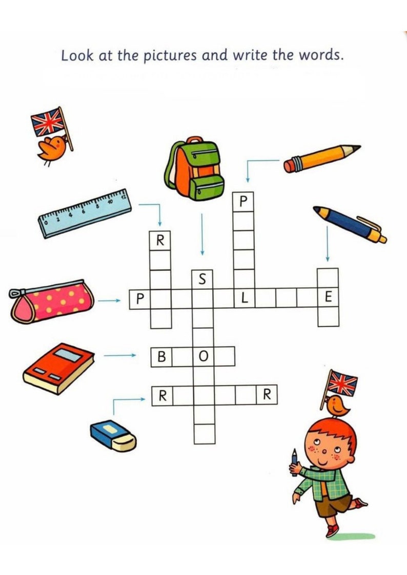 Fun Crossword Puzzles for Kids Expand Your Child's Vocabulary and