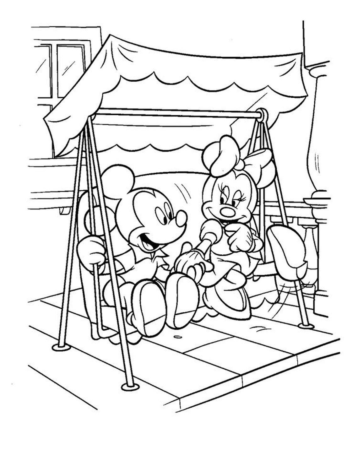 Minnie and Mickey Mouse Printable Kids Coloring and Activity Book Favor