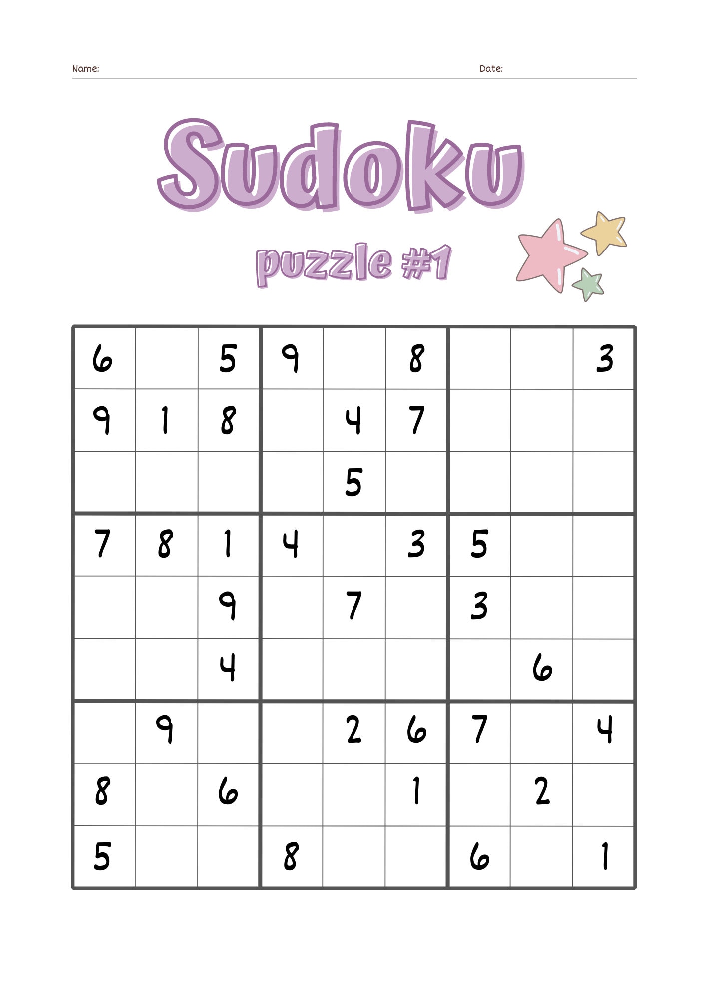 Sudoku Generator » Sudoku puzzles 6×6 for kids