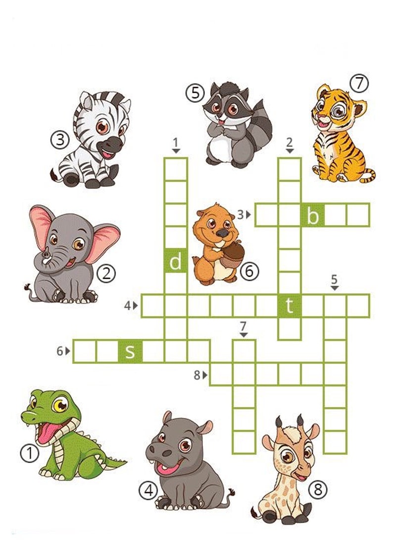 Fun Crossword Puzzles for Kids Expand Your Child's Vocabulary and