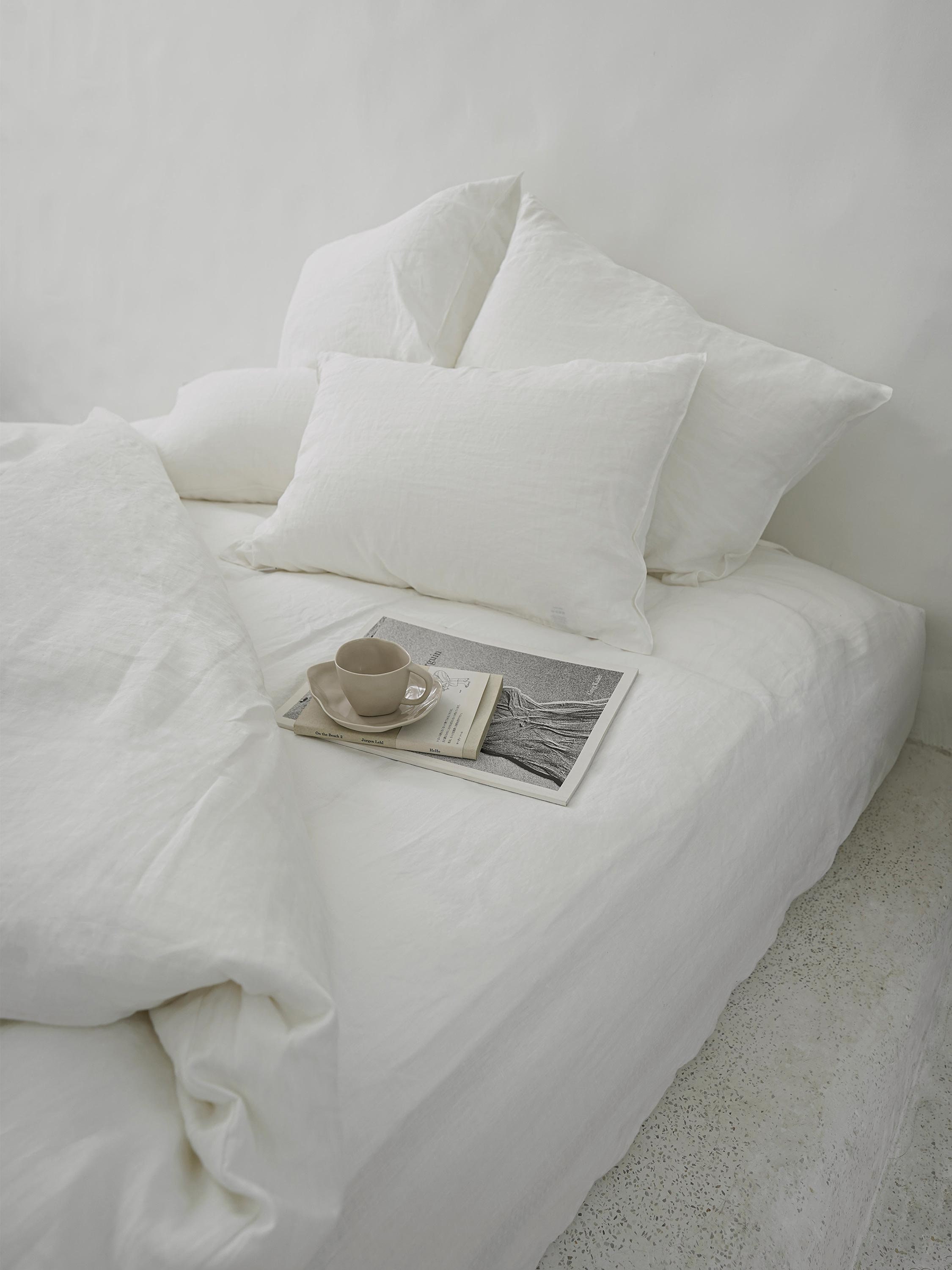 drap-Housse En Lin. drap