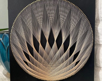String Art Mandala Wall Hanging Sacred Geometry Art Meditation Wall Art Spiritual Decor Feng Shui Wall Art