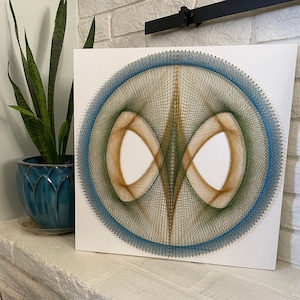 String Art Mandala Wall Hanging Sacred Geometry Art Meditation Wall Art Spiritual Decor Feng Shui Wall Art Personalized Gift
