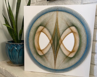 String Art Mandala Wall Hanging Sacred Geometry Art Meditation Wall Art Spiritual Decor Feng Shui Wall Art Personalized Gift