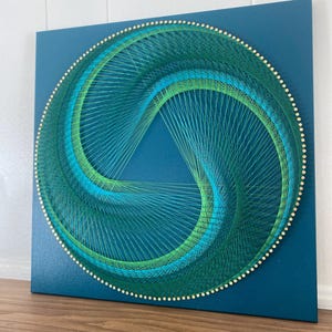 Mandala Geometría Sagrada Arte de Cuerdas - Triángulo Espiral