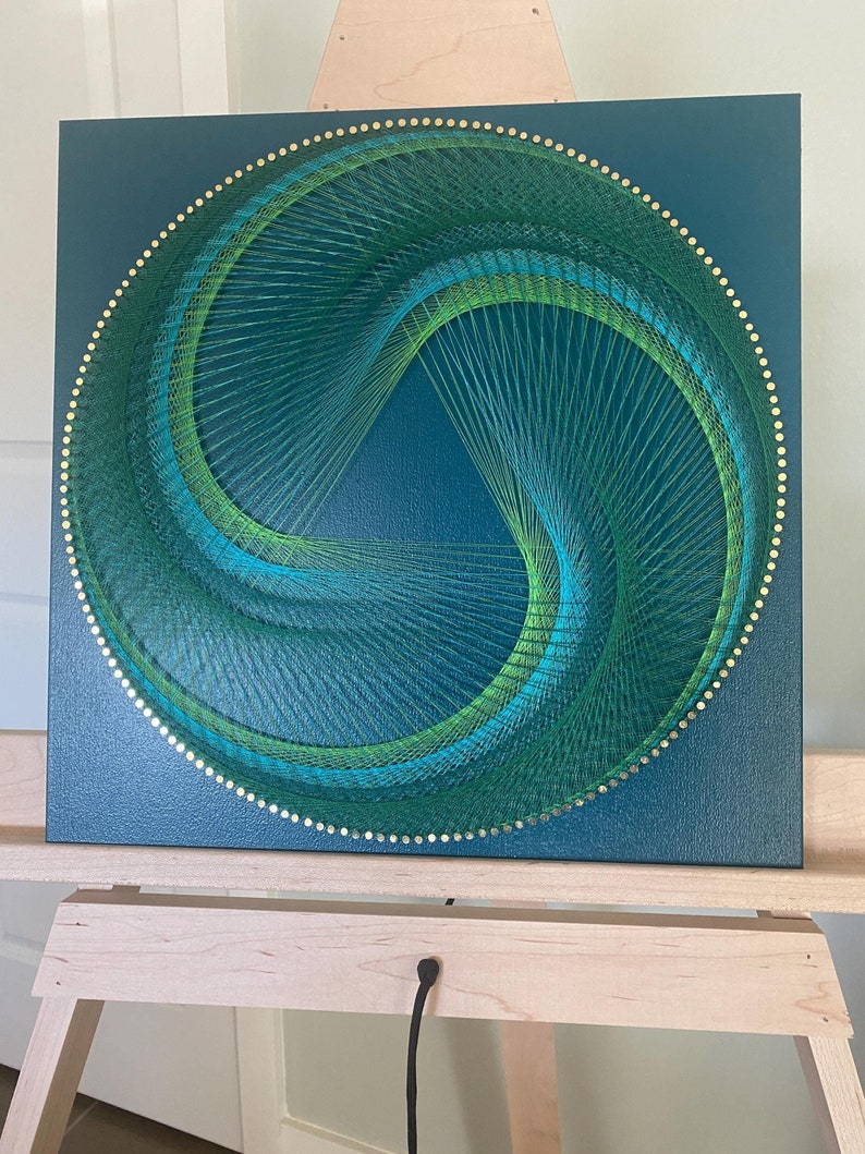 Mandala Sacred Geometry String Art- Triangle Spiral - Etsy