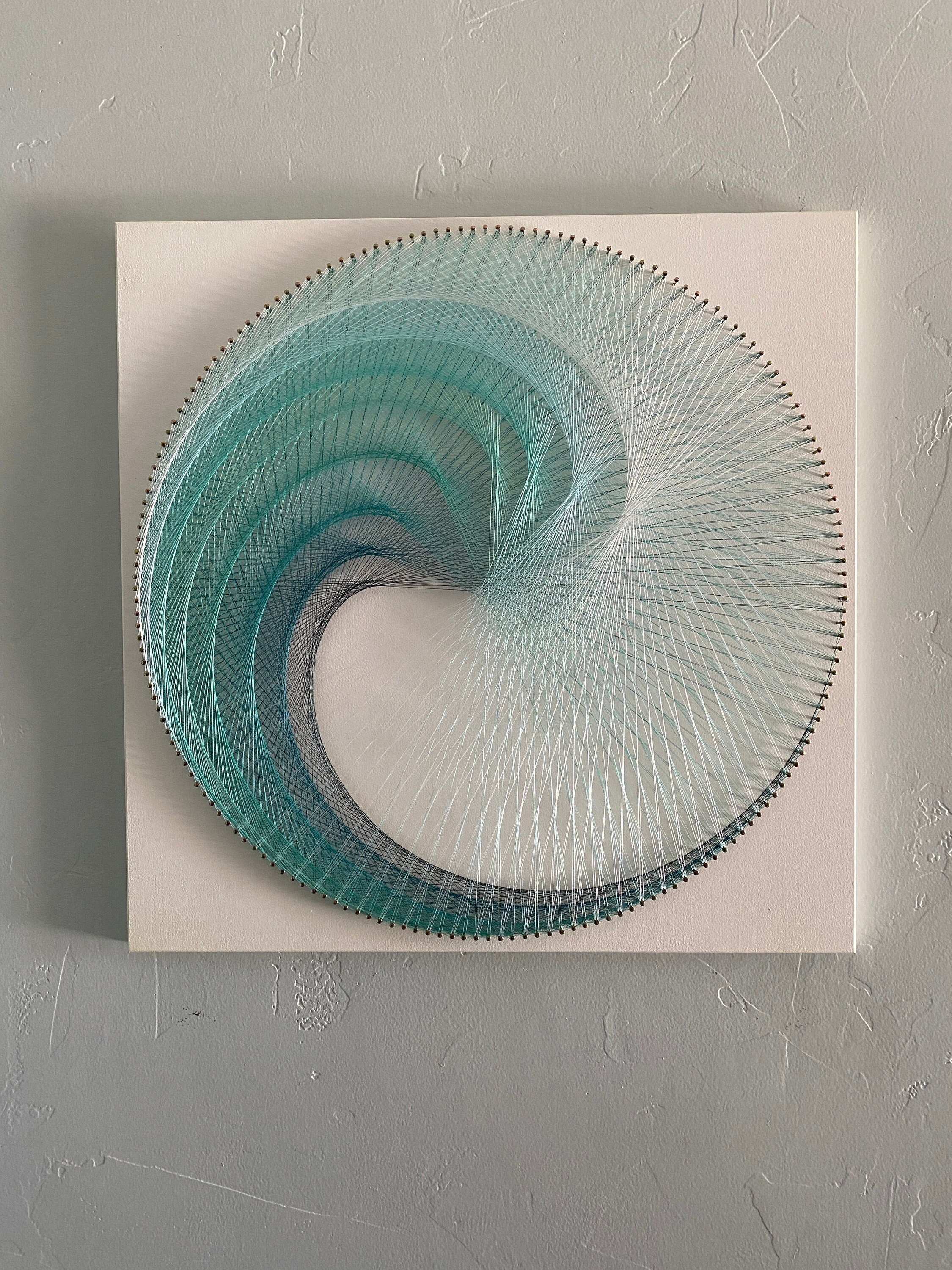 String Art Spiral Mandala Sacred Geometry Wall Hanging - Etsy