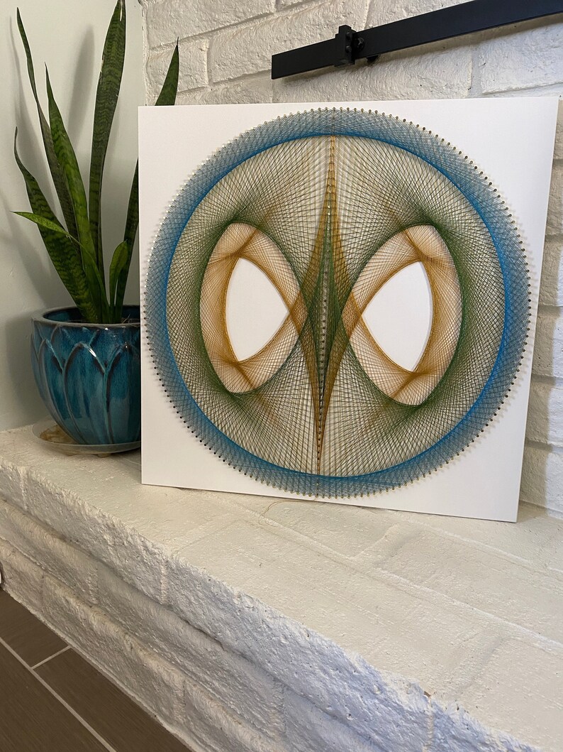 String Art Mandala Wall Hanging Sacred Geometry Art Meditation Etsy