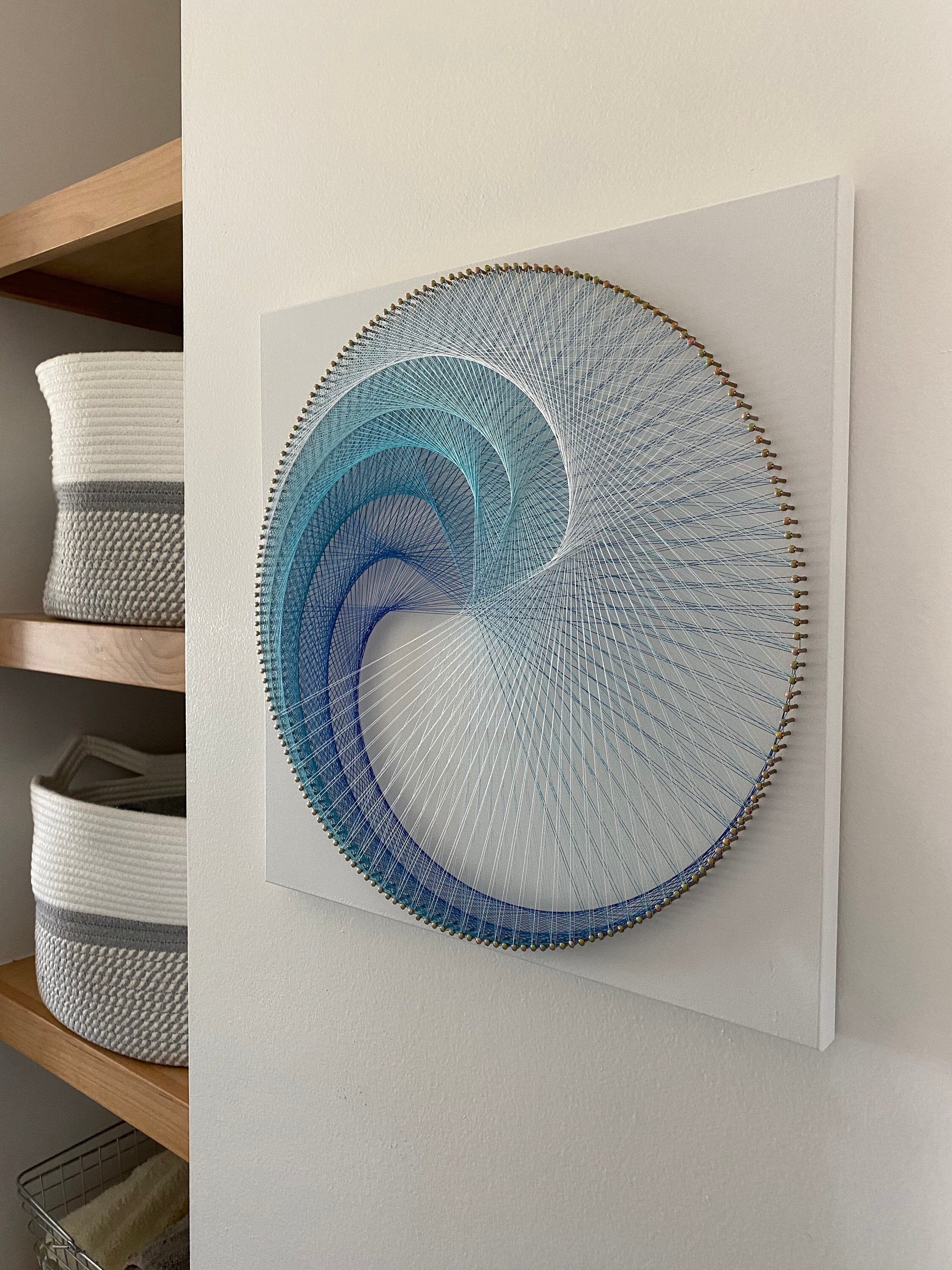 String Art Ombr Spiral Mandala Wall Hanging Sacred Geometry