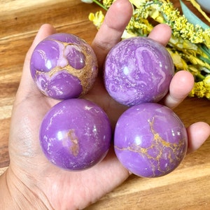 You Pick! 40mm-48mm Phosphosiderite Sphere/dreamy/super purple/rare find