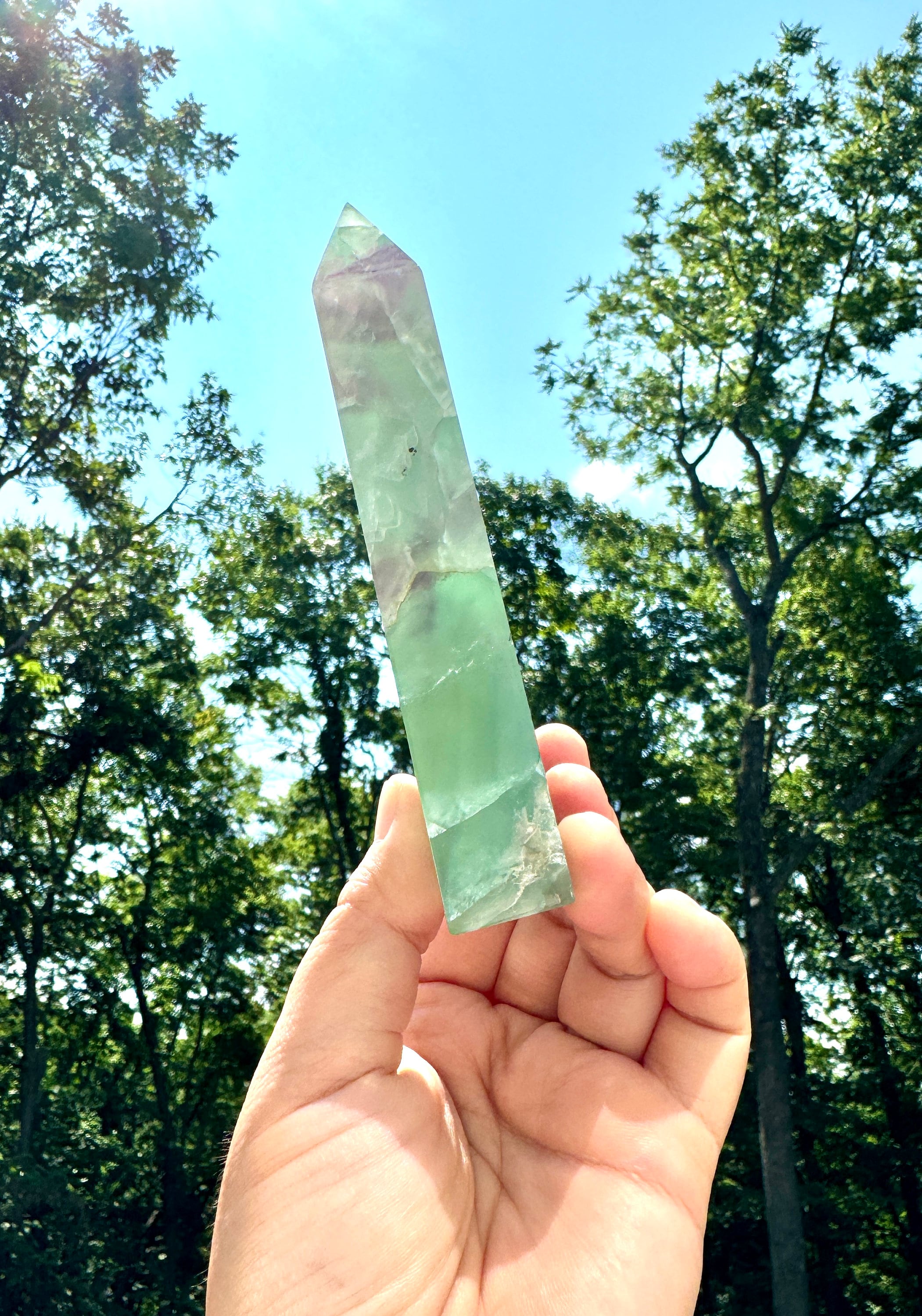 フローライトタワー 見事な4.4インチのグリーンフローライトタワー - Etsy 日本