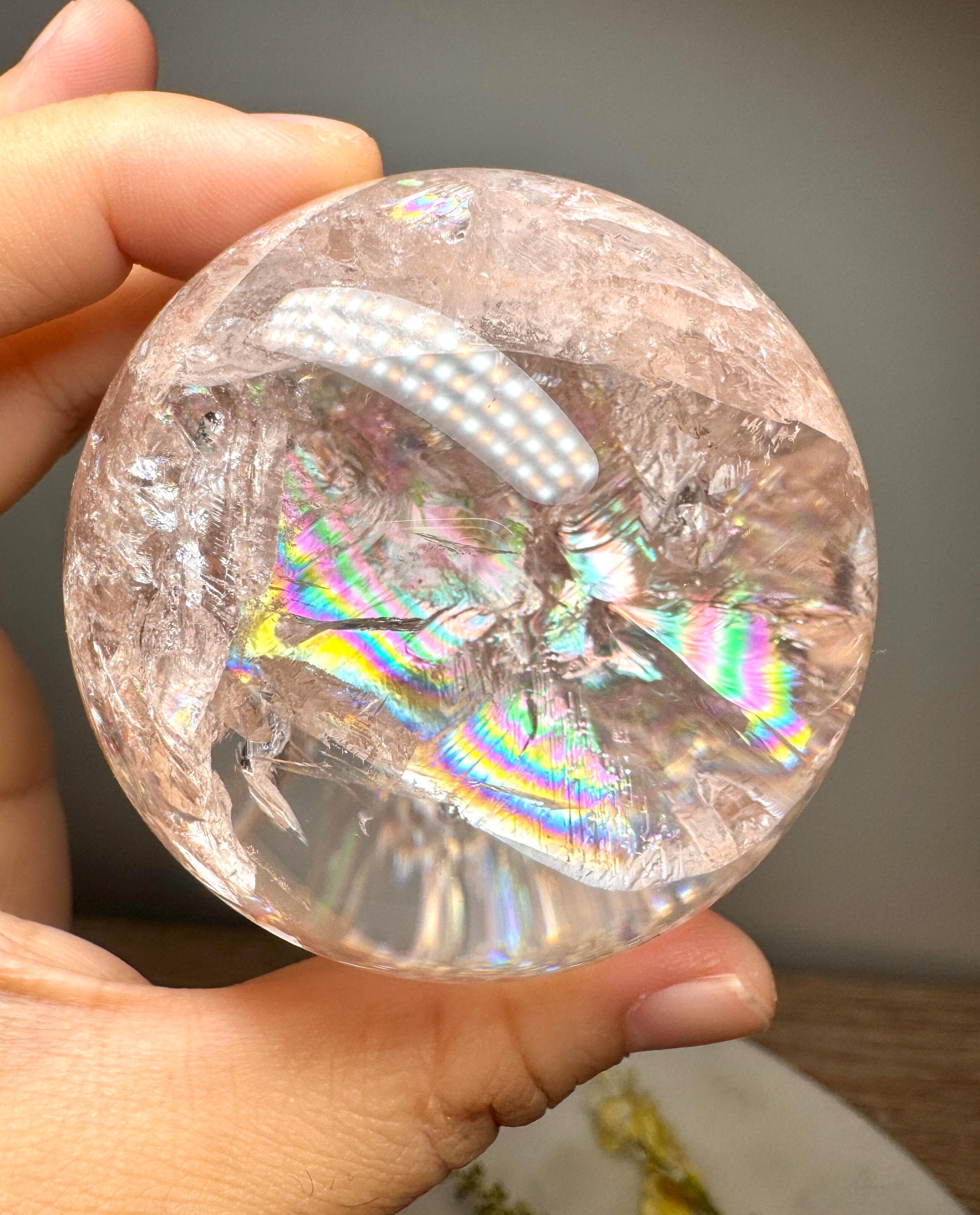 Pink Azeztulite Sphere - Etsy