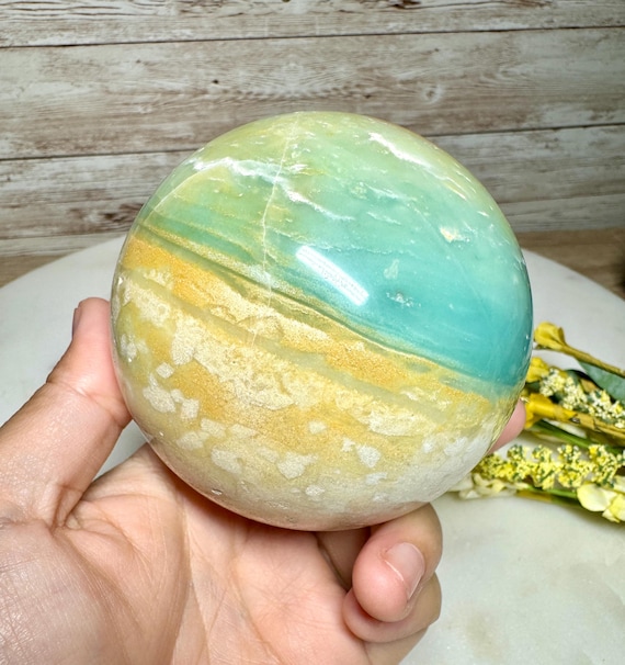 SCENIC! 85mm Amazonite Sphere