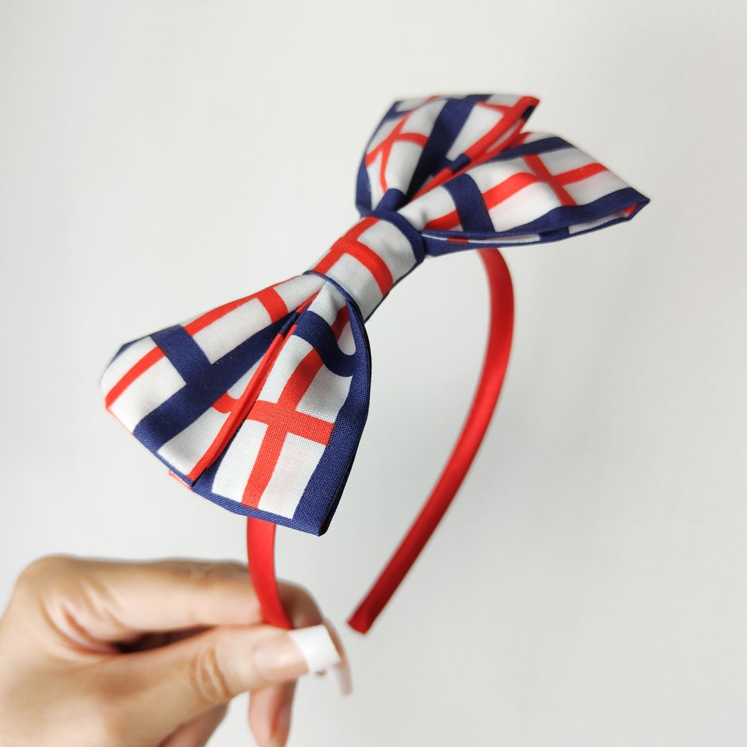 England Headband Bow England Lionesses World Cup England Rugby Etsy