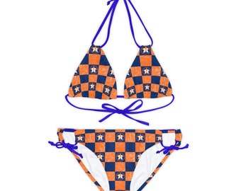 Astros Strappy Bikini Set (AOP)
