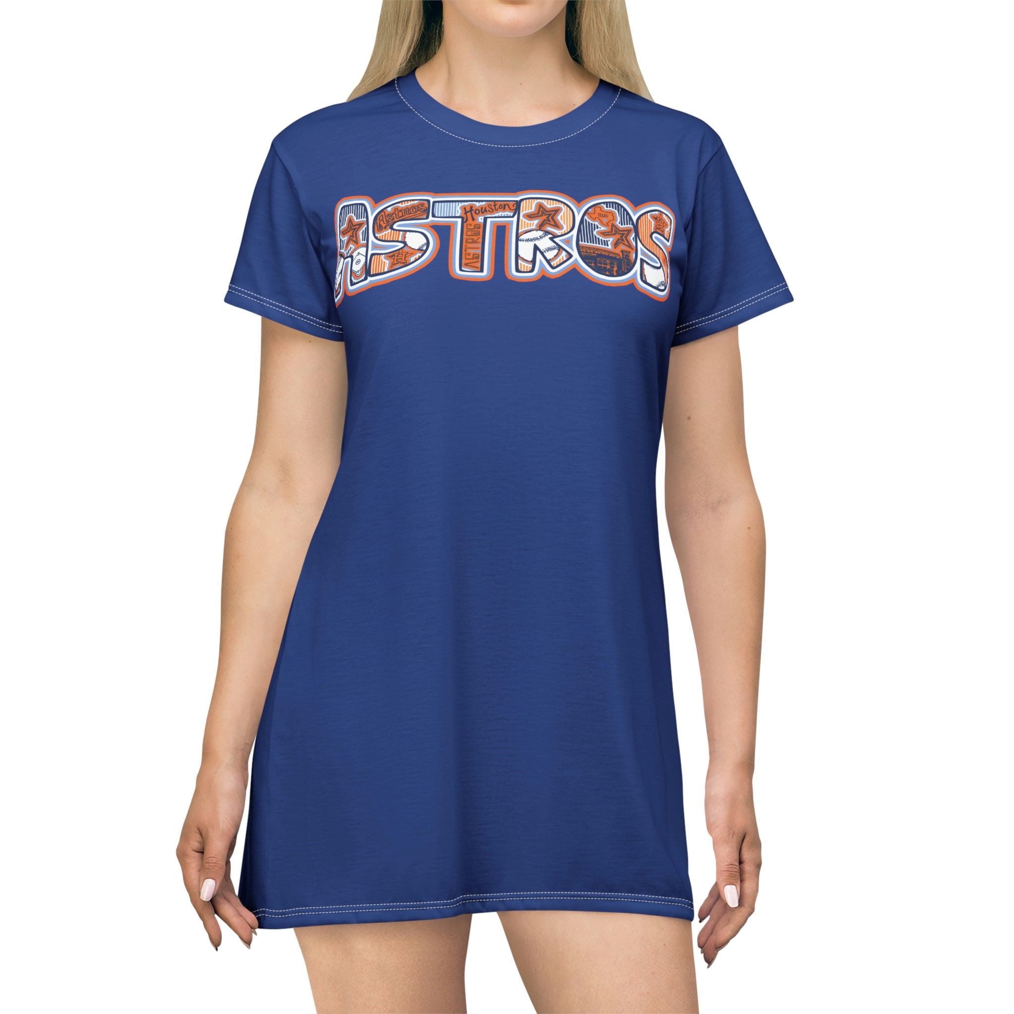 MocoSports Astros T-Shirt Dress (aop)