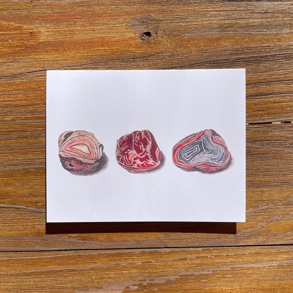 Lake Superior agate, rocks card for any occasion