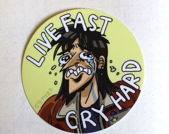 Live Fast Cry Hard - Kaiji Ultimate Survivor Sticker