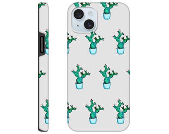 Coque iPhone coeur de cactus | Conception succulente du désert