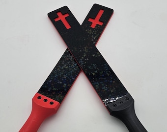 Azote doble con motivo de cruz religiosa