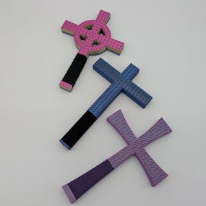 Dual-Sided Religious Cross Spanking Paddle | Custom Colours