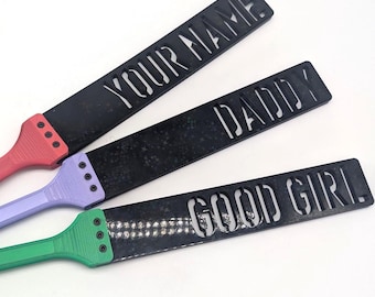 Customisable Rubber Flexible Spanking Paddle – Precision, Power & Personalization