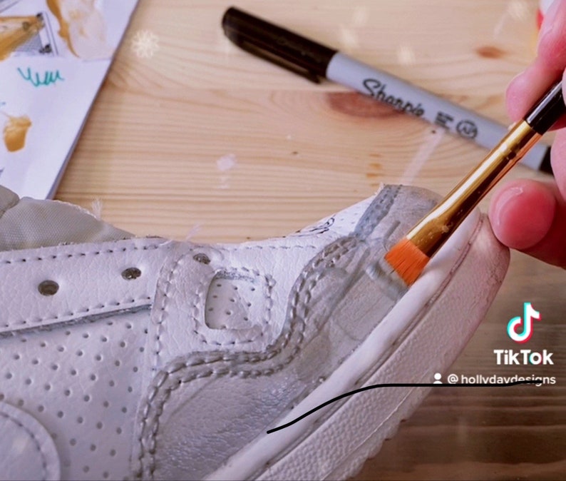 Hand Painted Custom Air Force One Sneakers Etsy