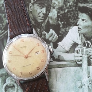 1951 UNIVERSAL GENEVE Monodate vintage watch, 35 mm, working and serviced