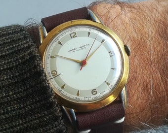 MAREC WATCH vintage watch, 38 mm, 1950s, working and serviced