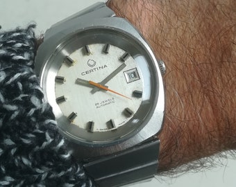 CERTINA automatic vintage watch, 38 mm, 1970s, cal. ETA 2783, working and serviced
