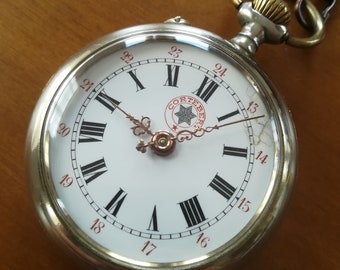 1900s CORTEBERT antique pocket watch, 52 mm, working and serviced