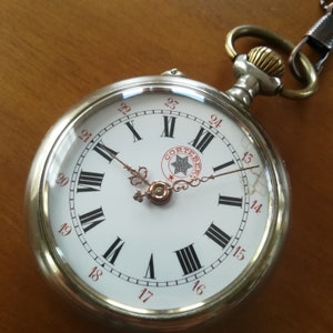 1900er CORTEBERT antike Taschenuhr, 52 mm, gearbeitet und gewartet