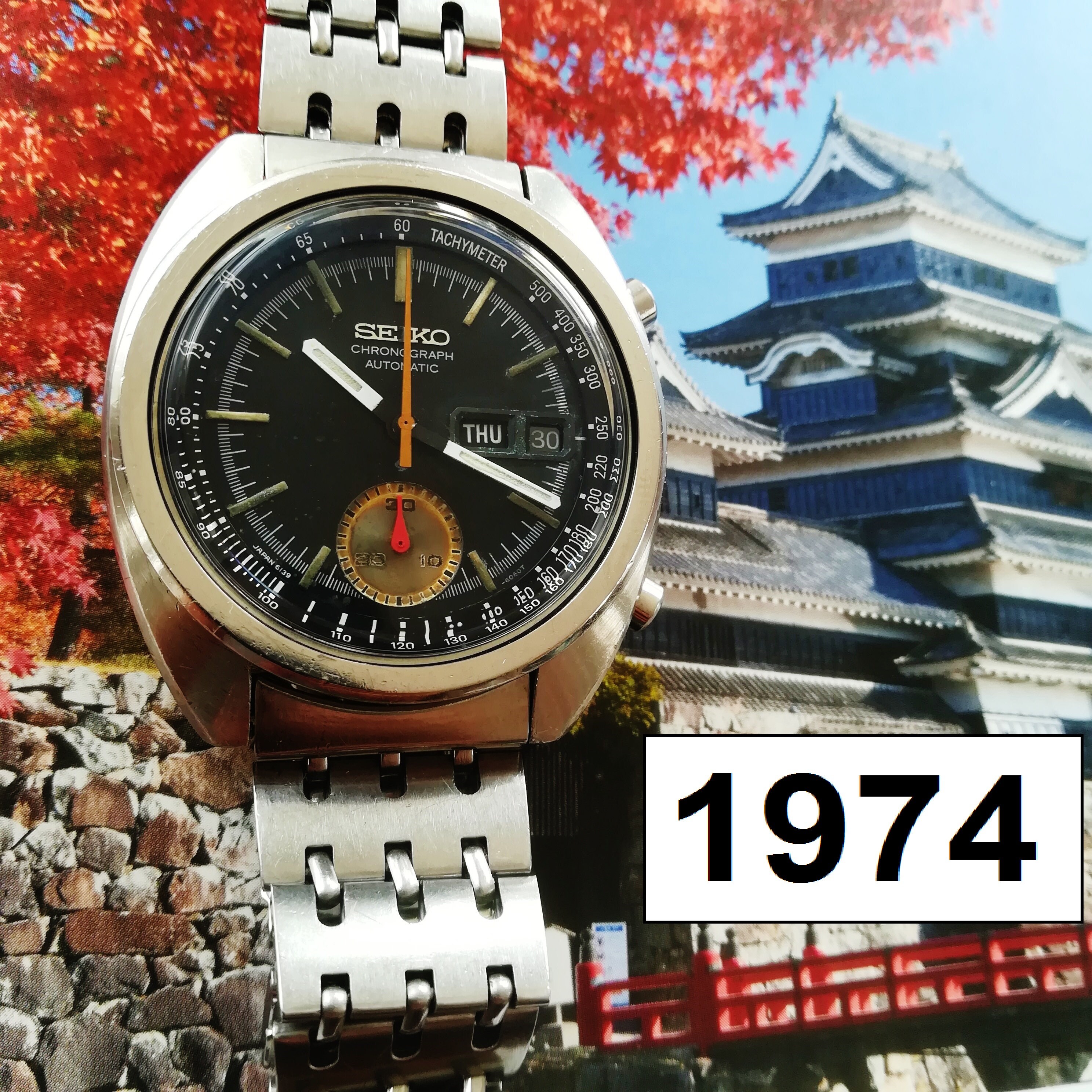 1974 Cronografo automatico SEIKO Bruce Lee ref. 6139 6012 funcionando y reparado Etsy Espana