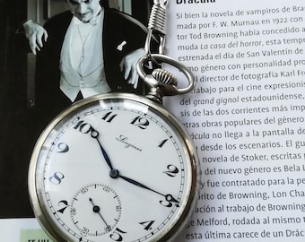 Montre de poche vintage LONGINES, 1931, 49 mm, en état de fonctionnement et révisée